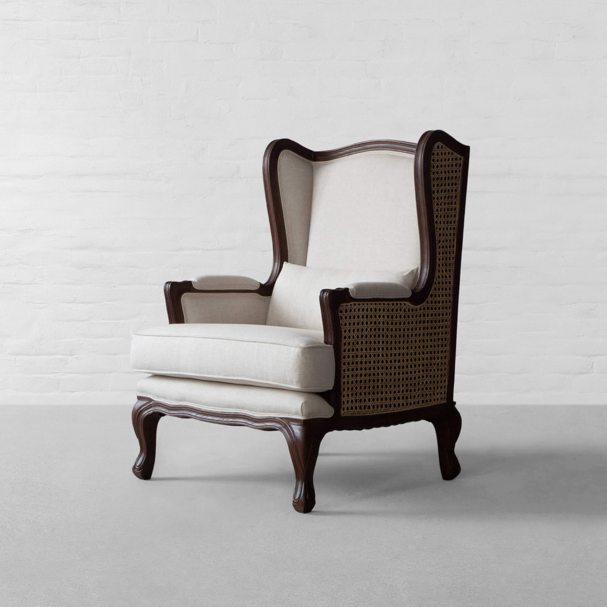 Wingback armchair top