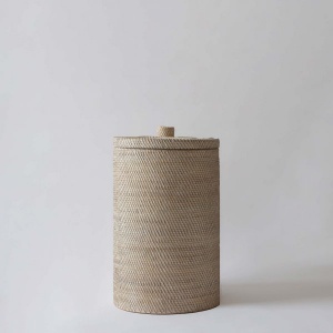 Rice Fields Rattan Laundry Basket - Natural