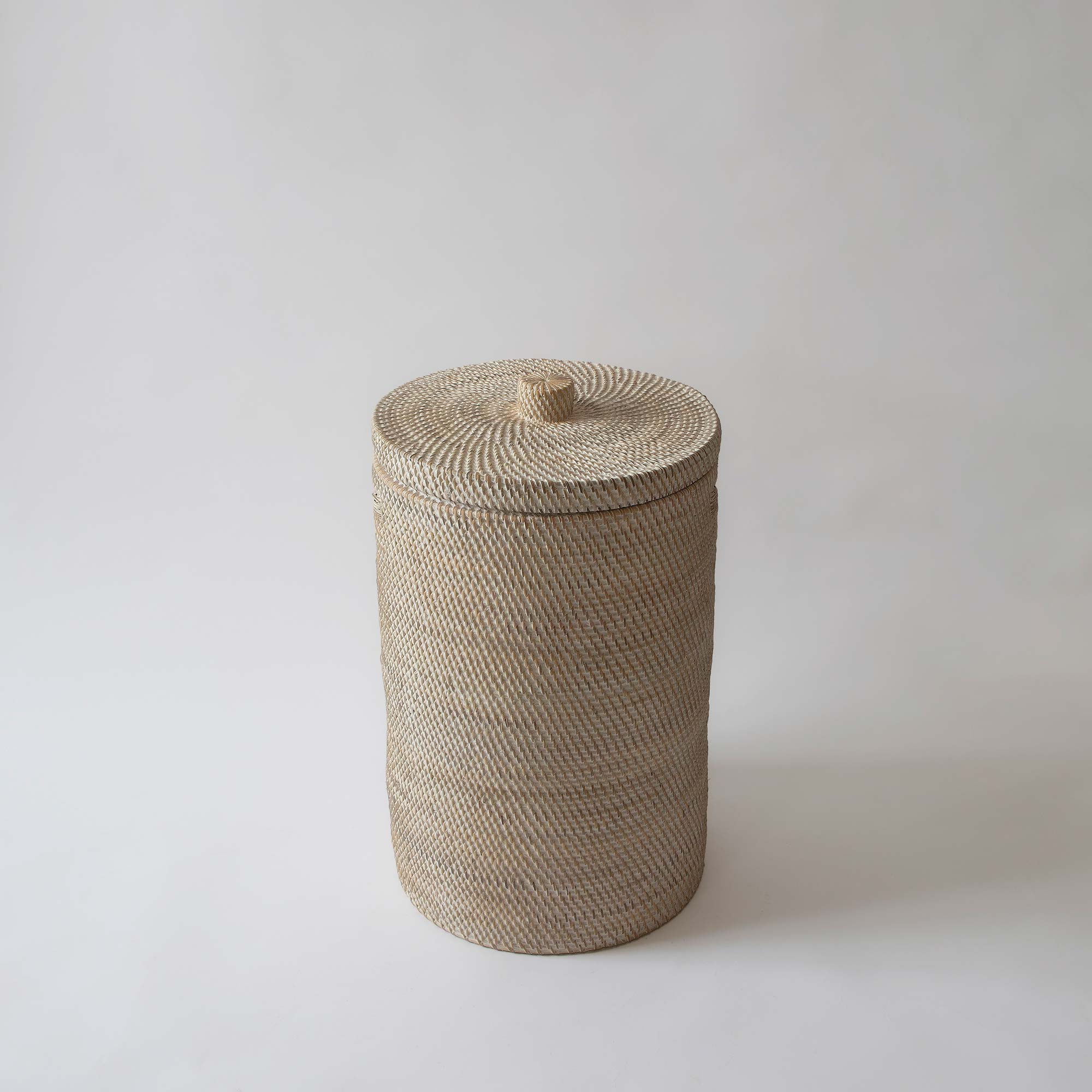 Rice Fields Rattan Laundry Basket - Natural