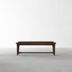 River Park Leather Bench