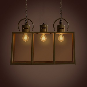 Rome Lantern Chandelier - Antique Brass