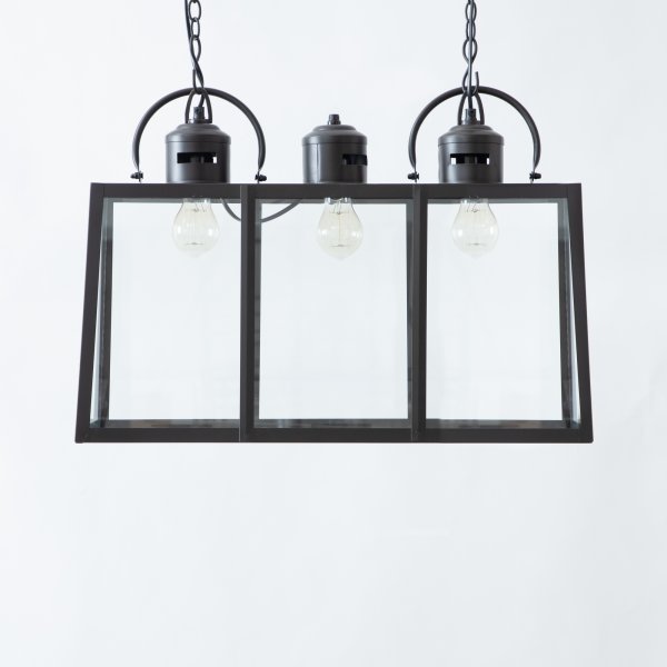 Rome Lantern Chandelier - Bronze