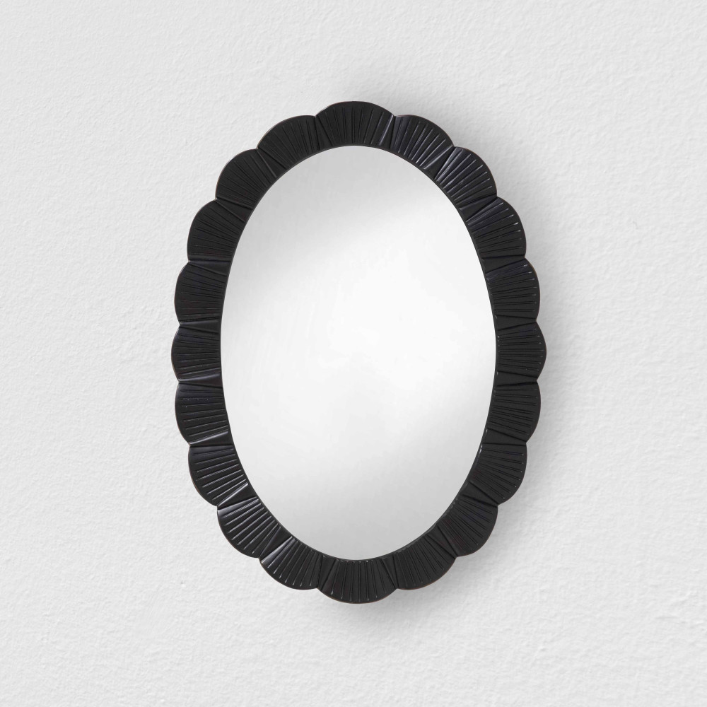 Florence Scallop Wooden Wall Mirror