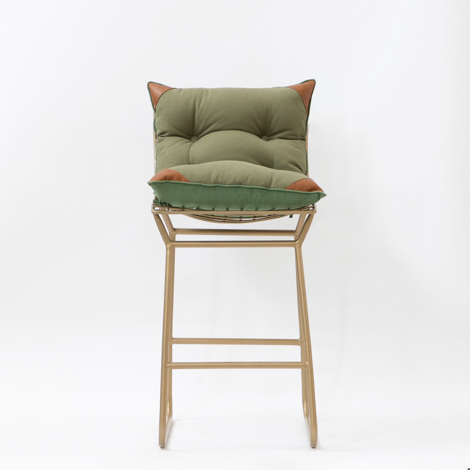Metal stool with cushion cheap