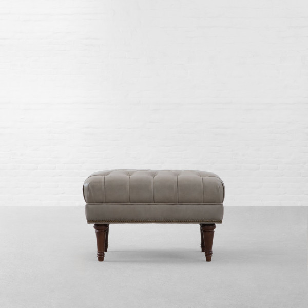 Ryan Upholstered Leather Ottoman