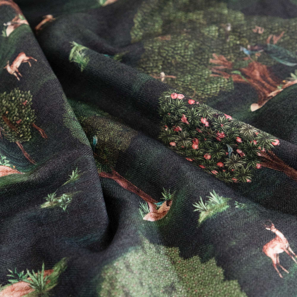 Sacred Indian Trees Fabric (Horizontal Repeat)