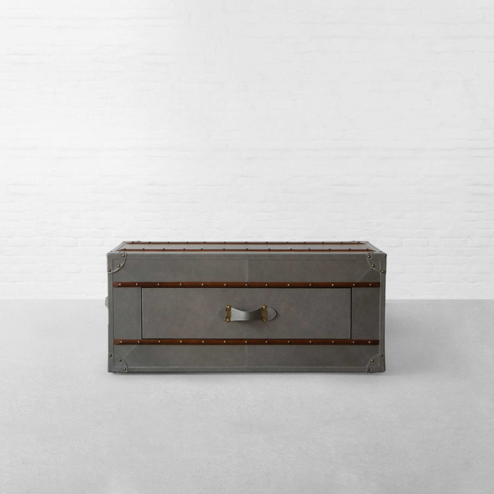 Samode Leather Trunk Coffee Table