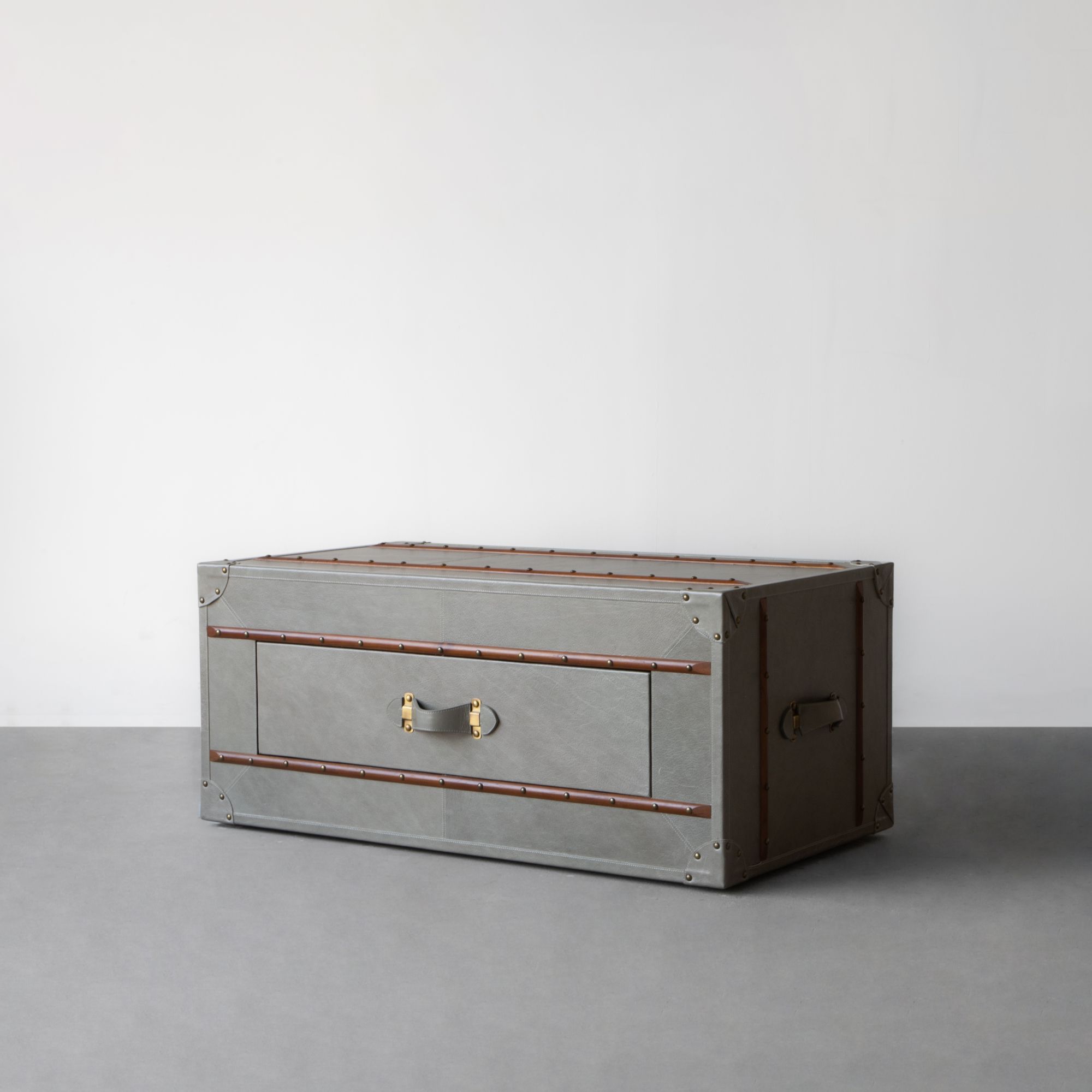 Samode Leather Trunk Coffee Table