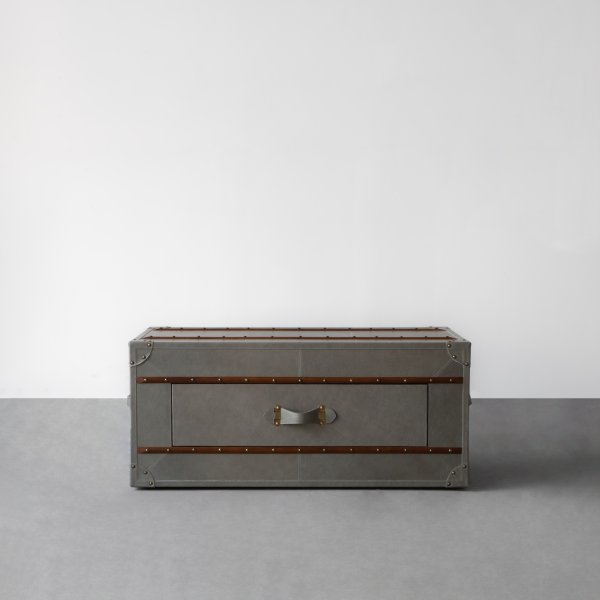 Samode Leather Trunk Coffee Table