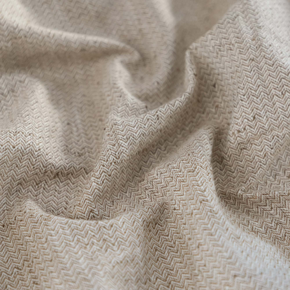Sand Pine Cotton Polyester Blend Fabric