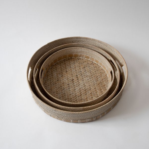 Sanur Round Handwoven Tray