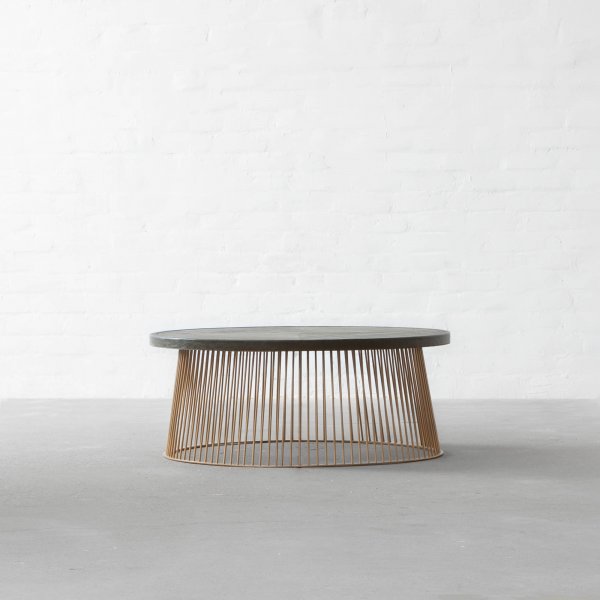 Seattle Leather Clad Coffee Table