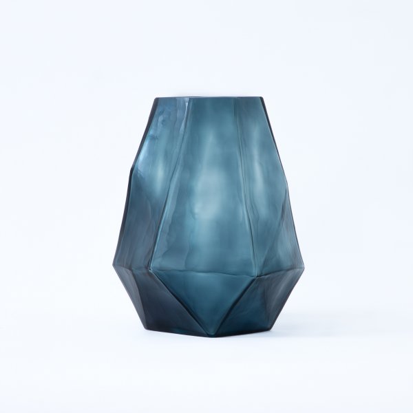 Shibori Crystal Glass Vase