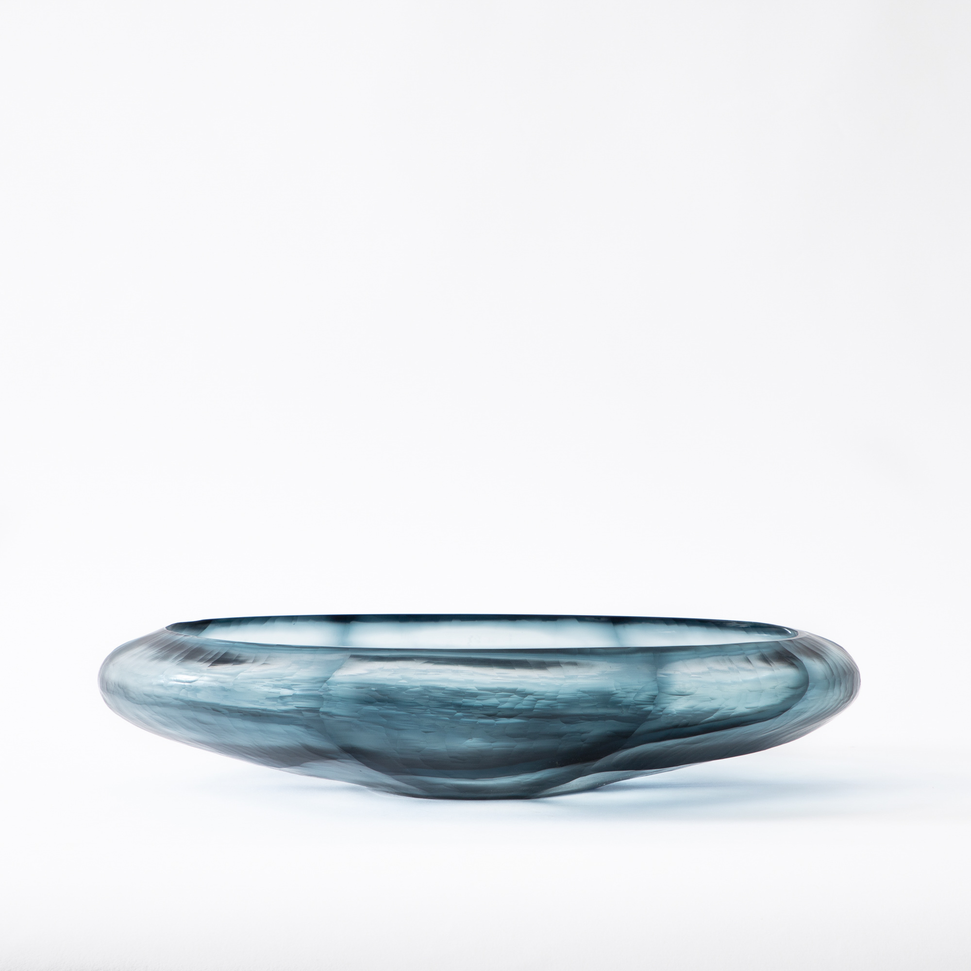Shibori Glass Bowl - Teal