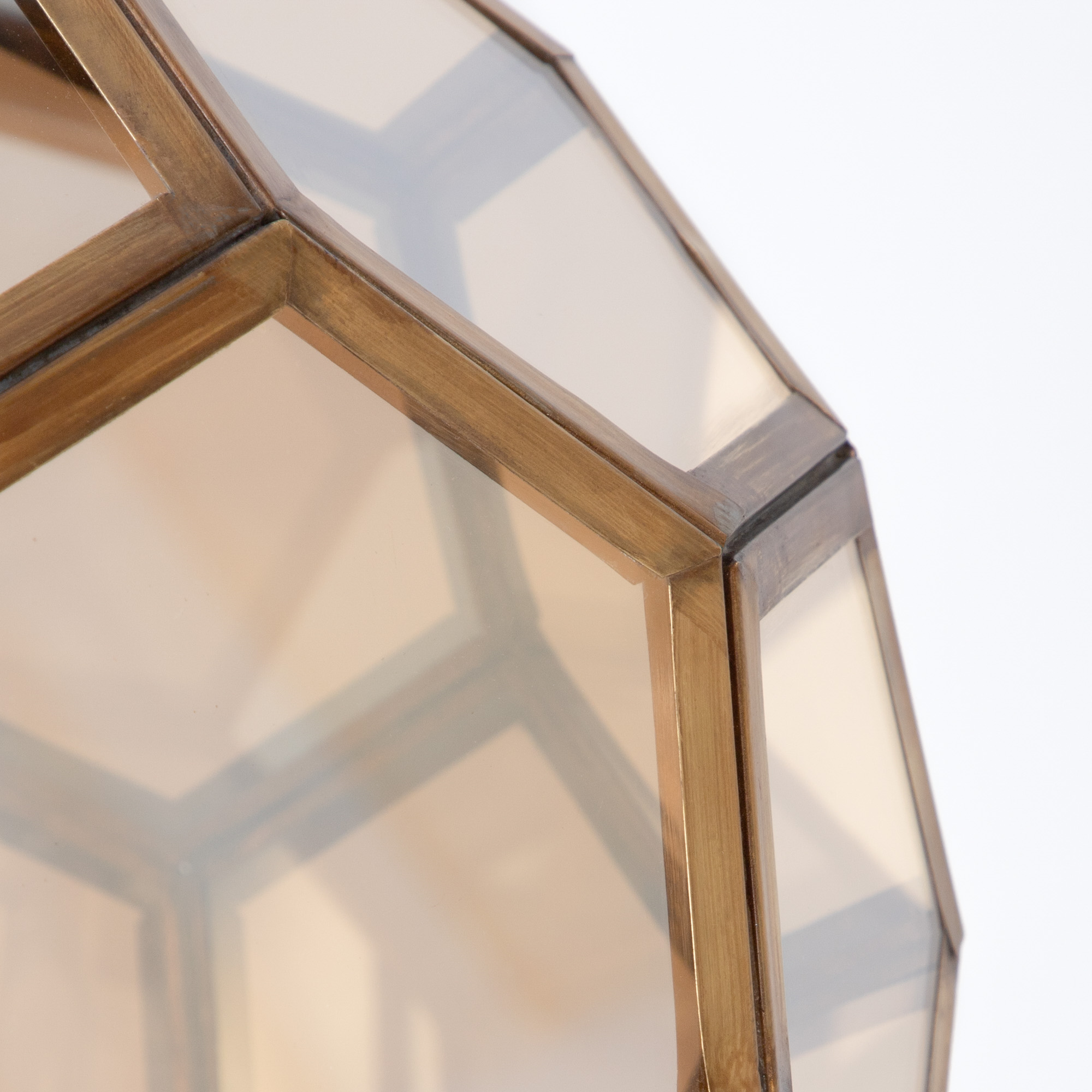 Sienna Metal and Vintage Glass Pendant Lamp