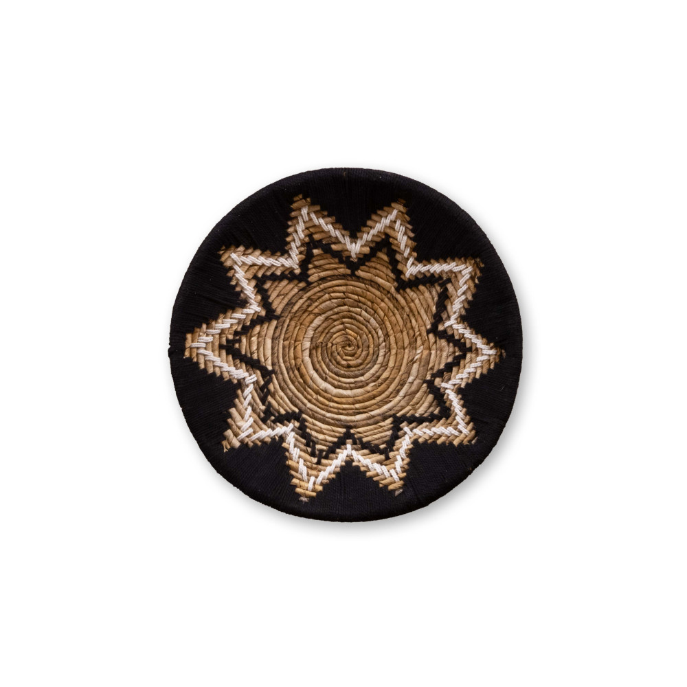 Mathari Handwoven Seagrass Wall Decor - Natural &amp; Black
