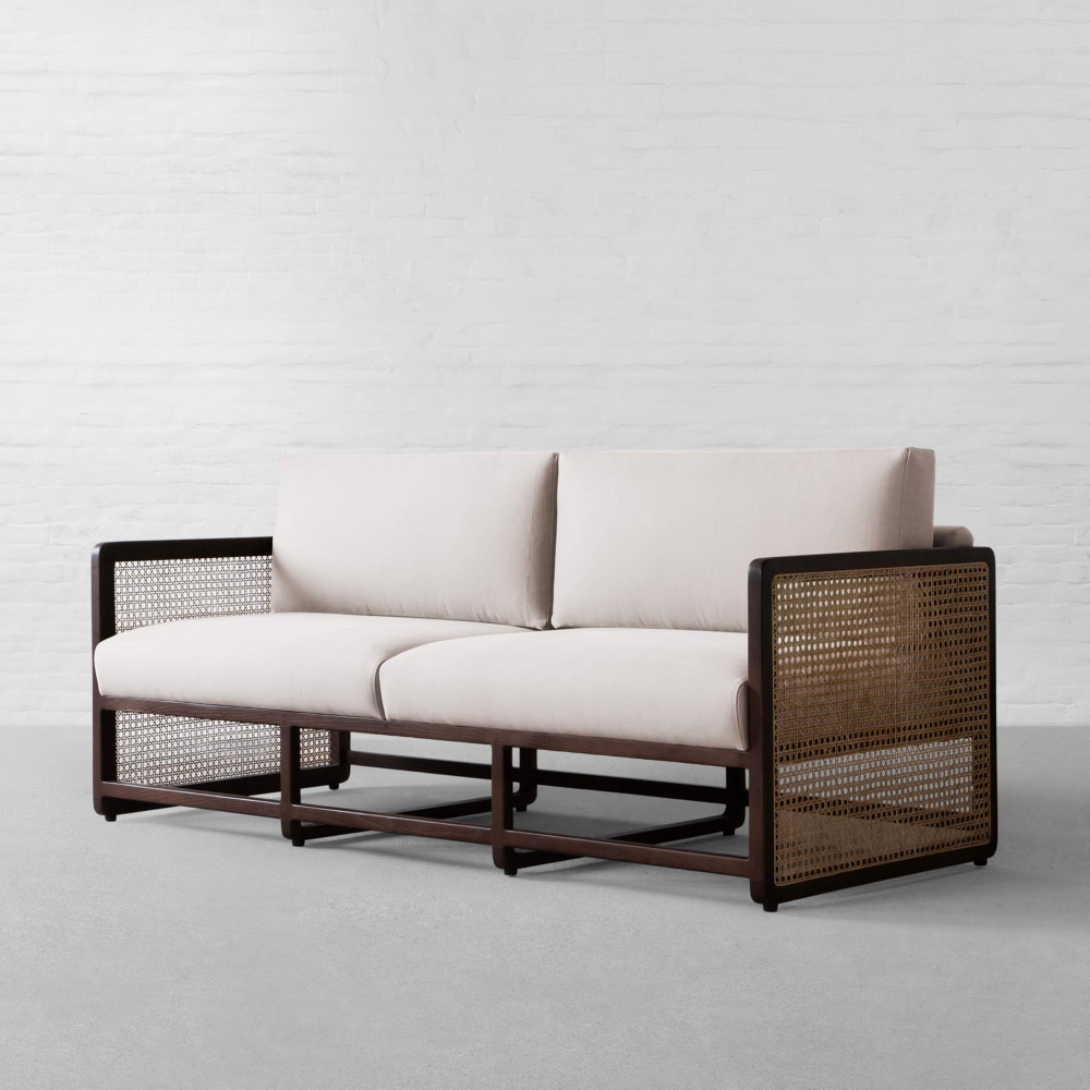 Southampton Rattan Fabric Sofa