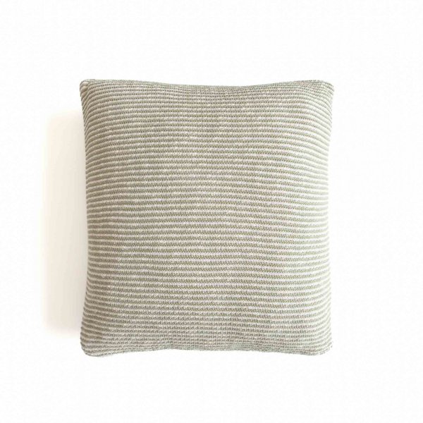 Speckled Knit Cushion Cover - Dusty Green