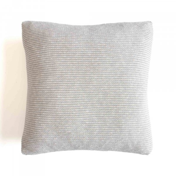 Speckled Knit Cushion Cover - Grey