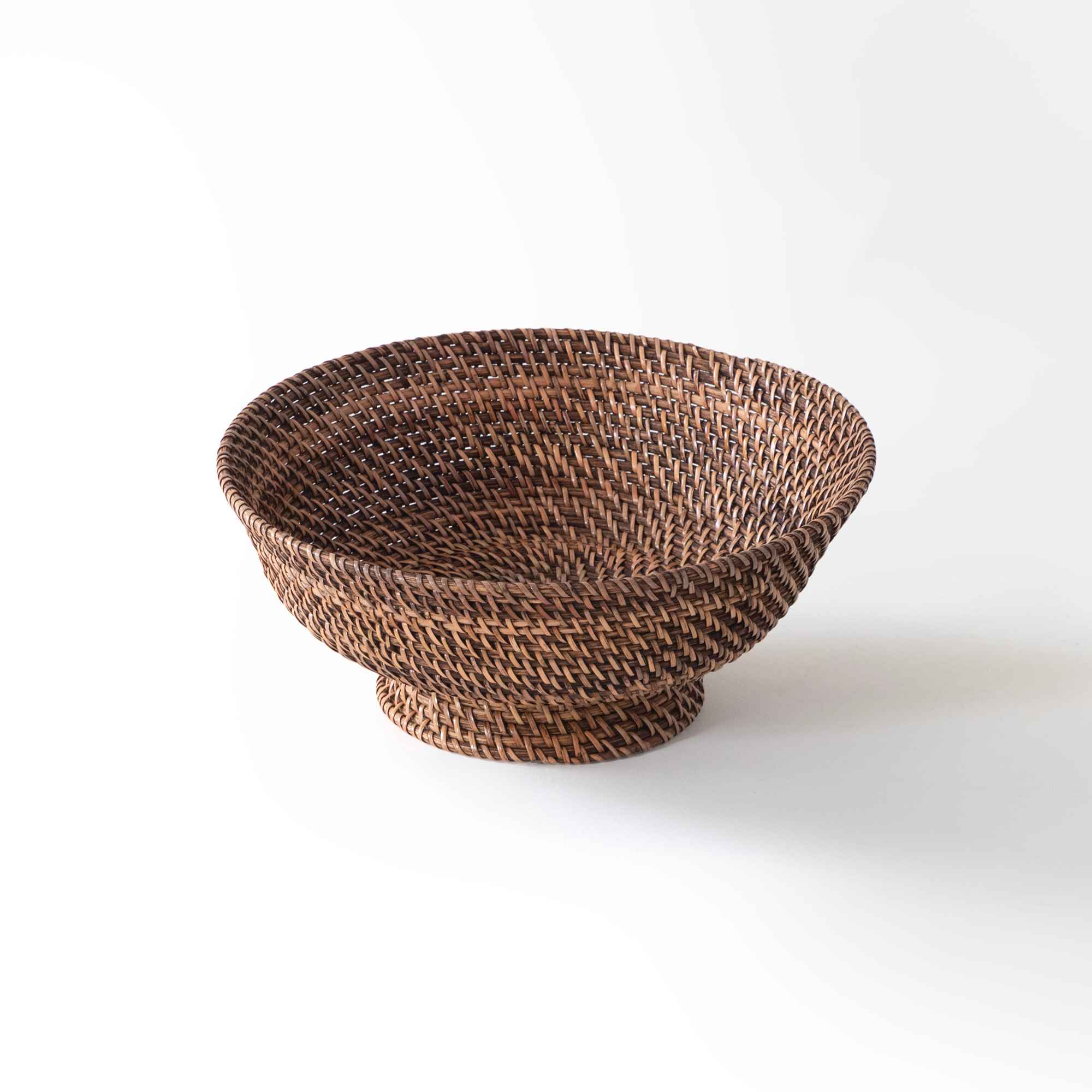 SUMBA RATTAN HANDWOVEN BOWL-NATURAL BROWN