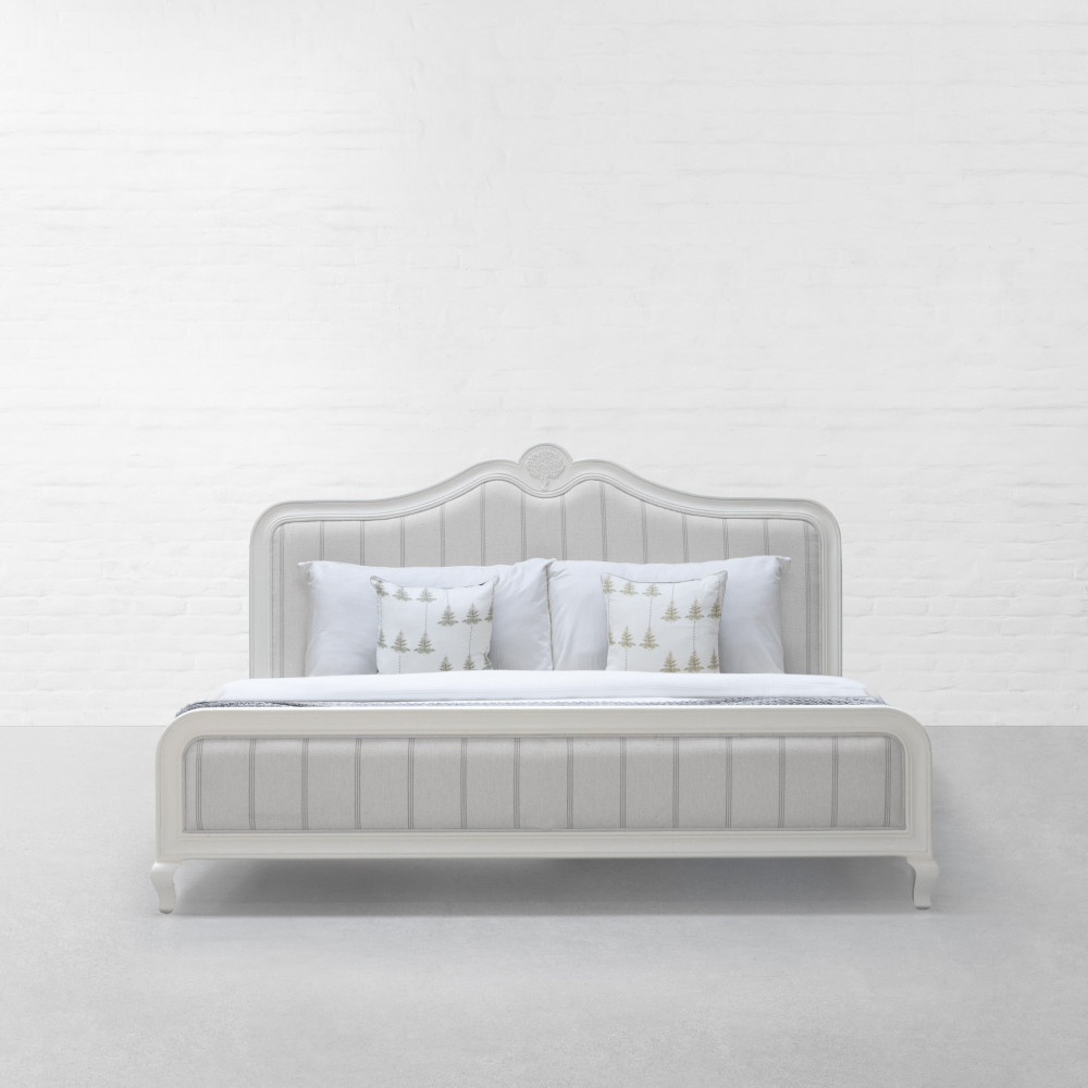 Summer Garden Upholstered Bed Without Storage-King Size