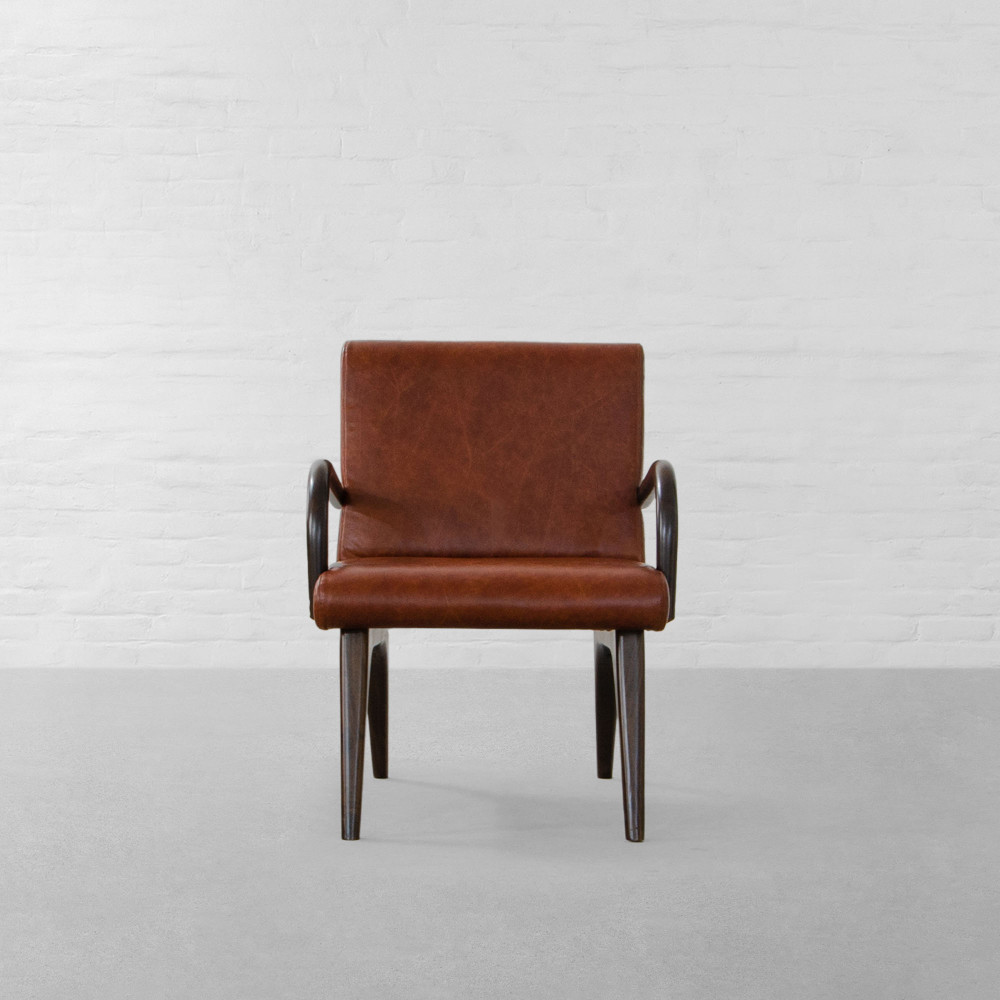 The Bombay House Leather Armchair