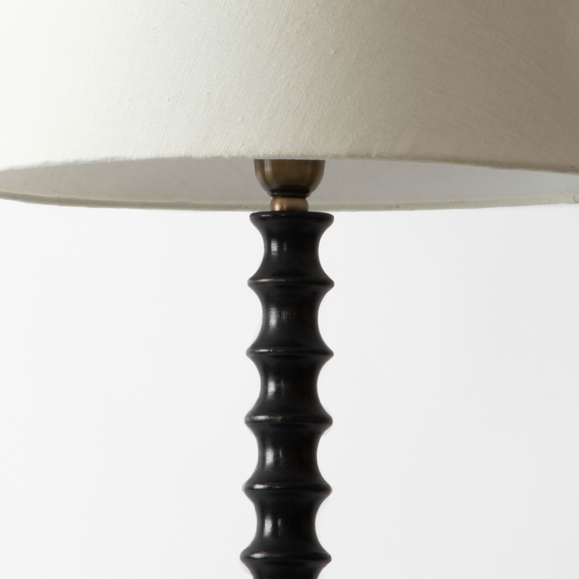 Dalhousie Wooden Floor Lamp (Black)