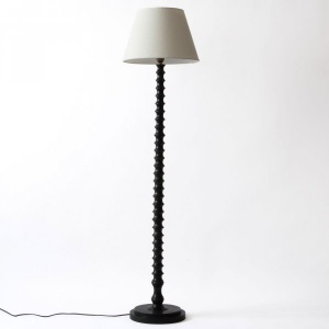 Dalhousie Wooden Floor Lamp (Black)