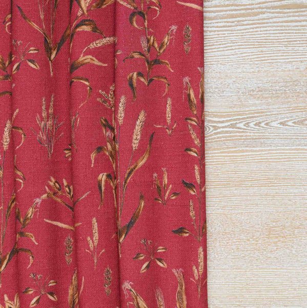 Tropical Corn Yards Cotton Linen Blend Fabric (Horizontal Repeat)