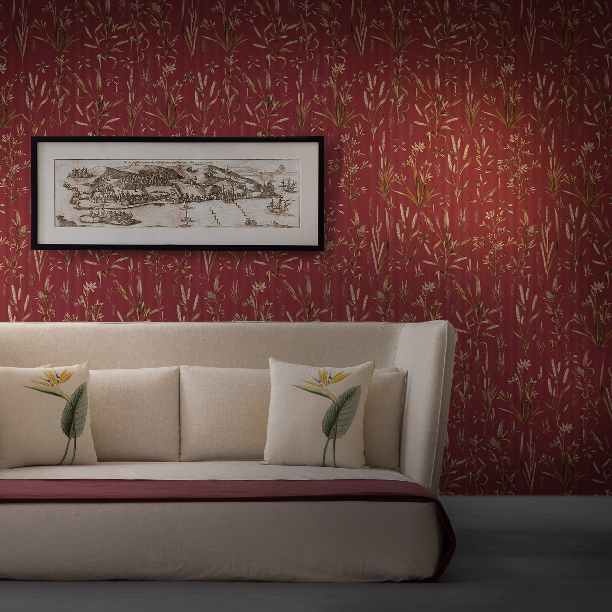 Transform Your Living Room into a Tropical Leaf Exotic Wallpaper – Paper  Plane Design