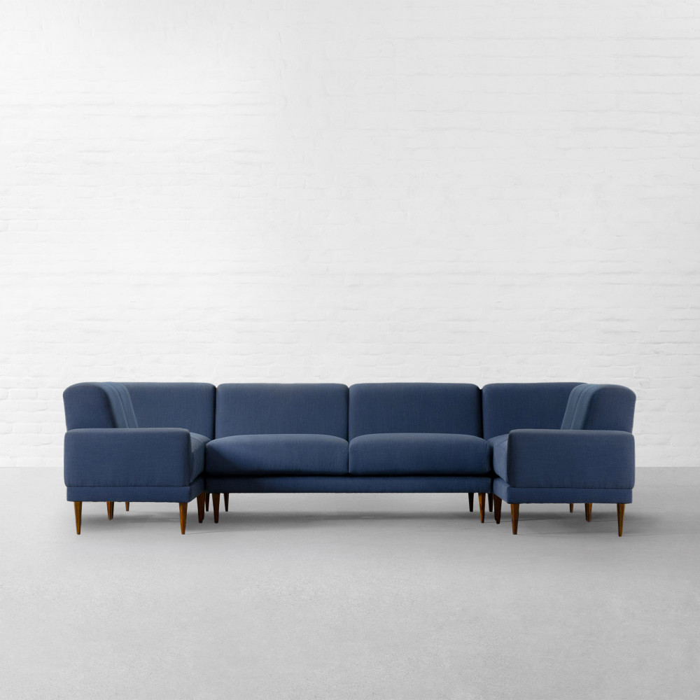 Munich Fabric U-shaped X-large Sectional Sofa