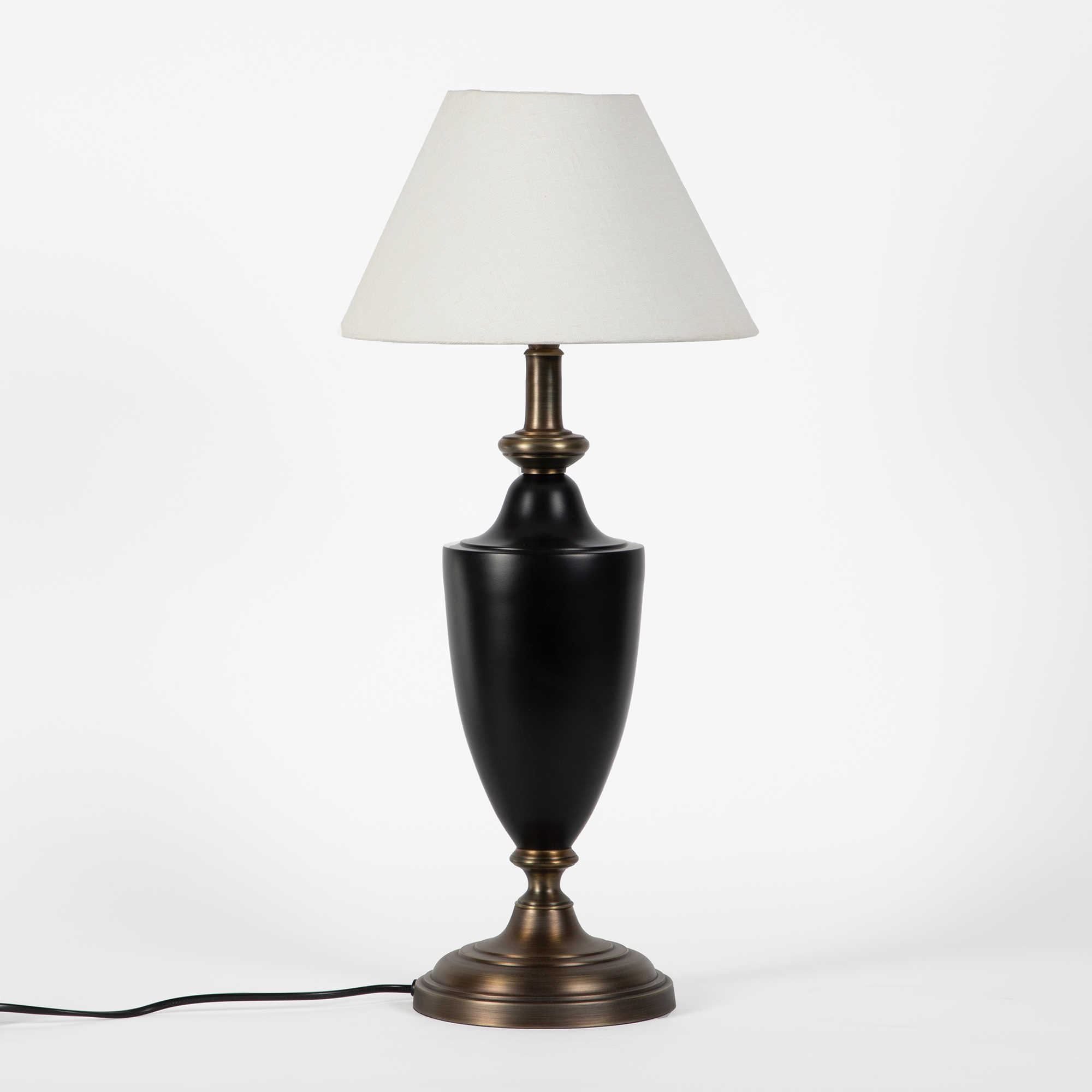 Vienna Chalice Table Lamp Stand (Ebony & Brass Finish)