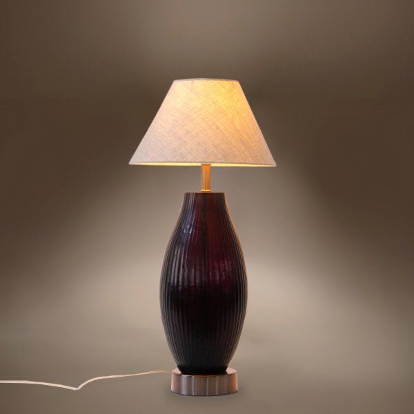 Vines Glass Lamp Stand - Wine