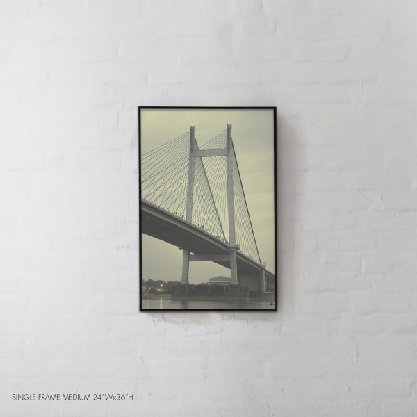The pride of Hooghly River, Vidyasagar Setu suspension bridge, Kolkata