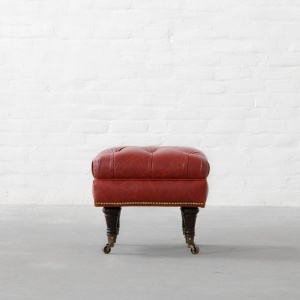 Ryan Upholstered Leather Ottoman