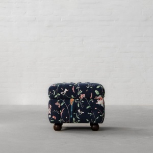 Chesterfield Fabric Ottoman