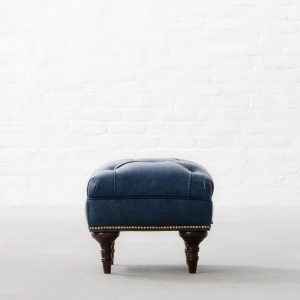 Easton Upholstered Leather Ottoman
