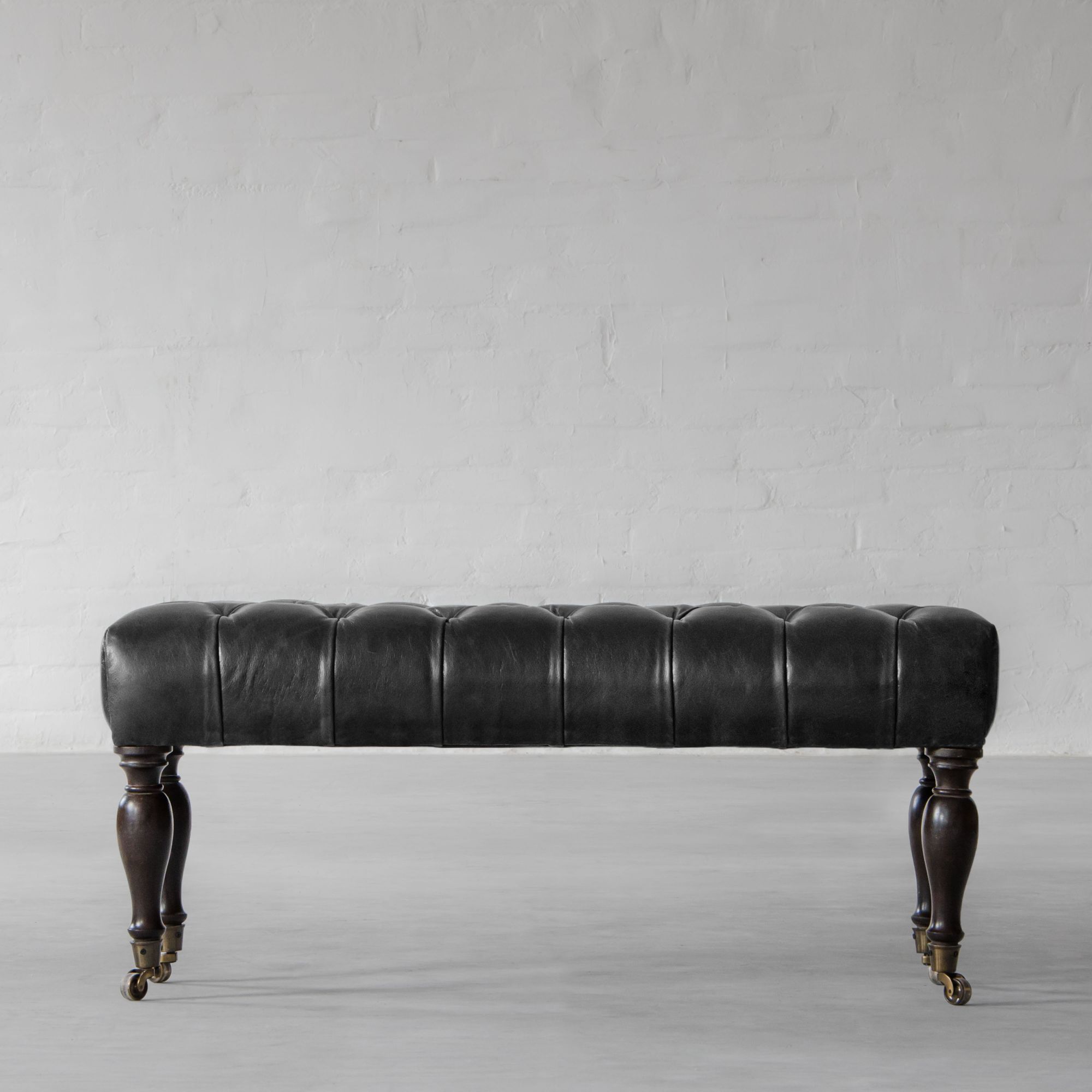 Amie Upholstered Leather Bench