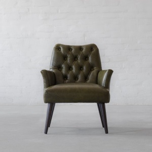 Milan Tufted Leather Armchair Collection