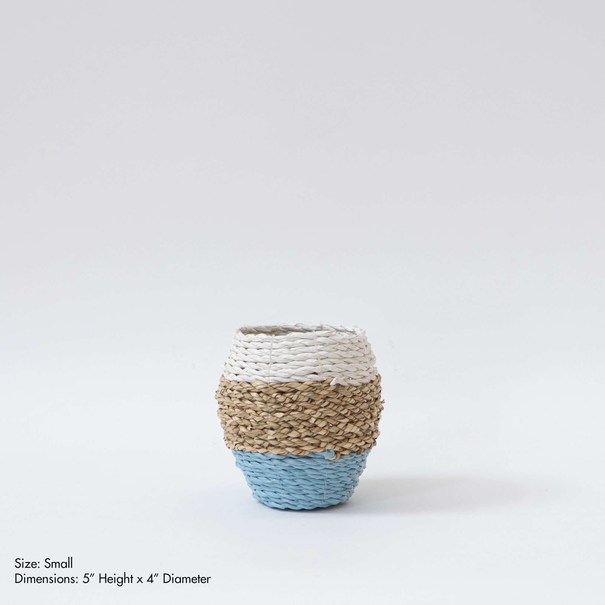 Beach Palm Woven Basket Pot