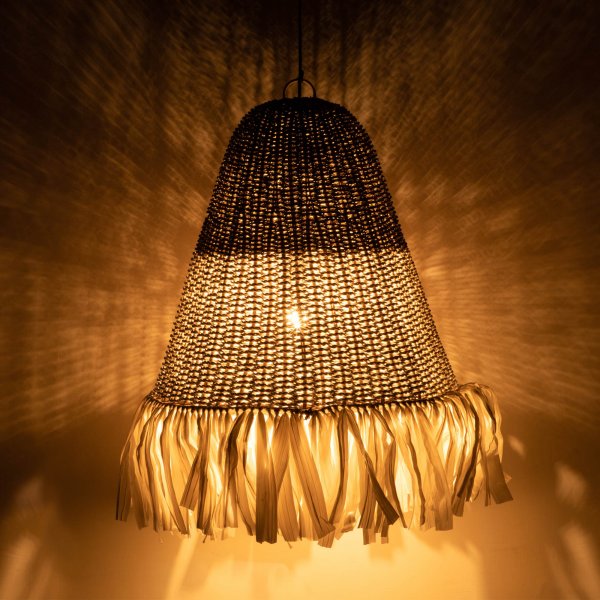 Bali Bistro Tassel Pendant Lamp - Natural White