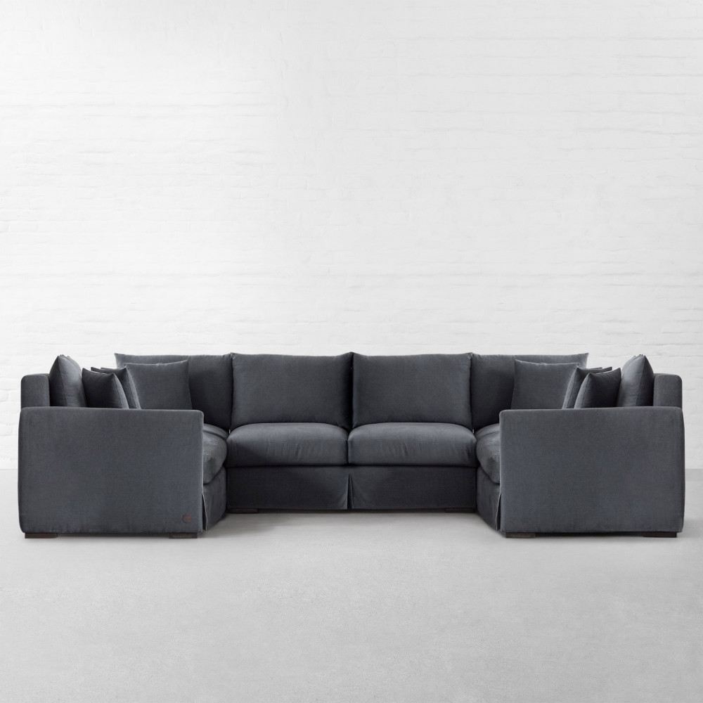 California Fabric U-shaped X-large Sectional Sofa