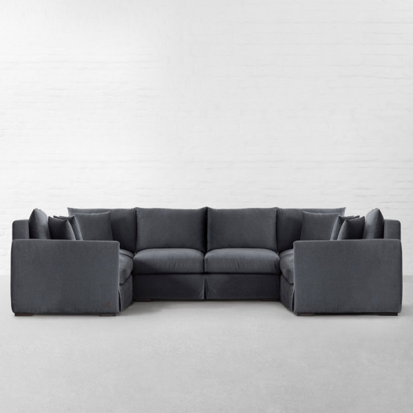 California Fabric U-shaped X-large Sectional Sofa