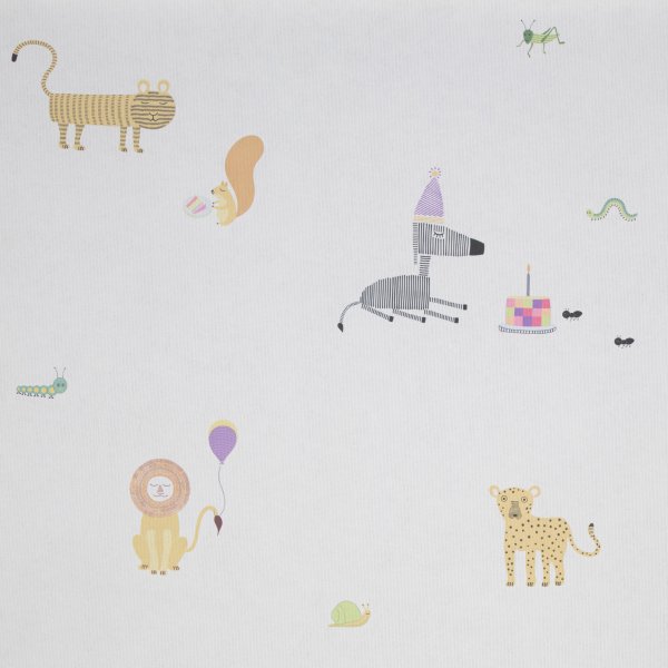 Zebra B&#039;day Party - Wallpaper Swatch 18cm x 25cm